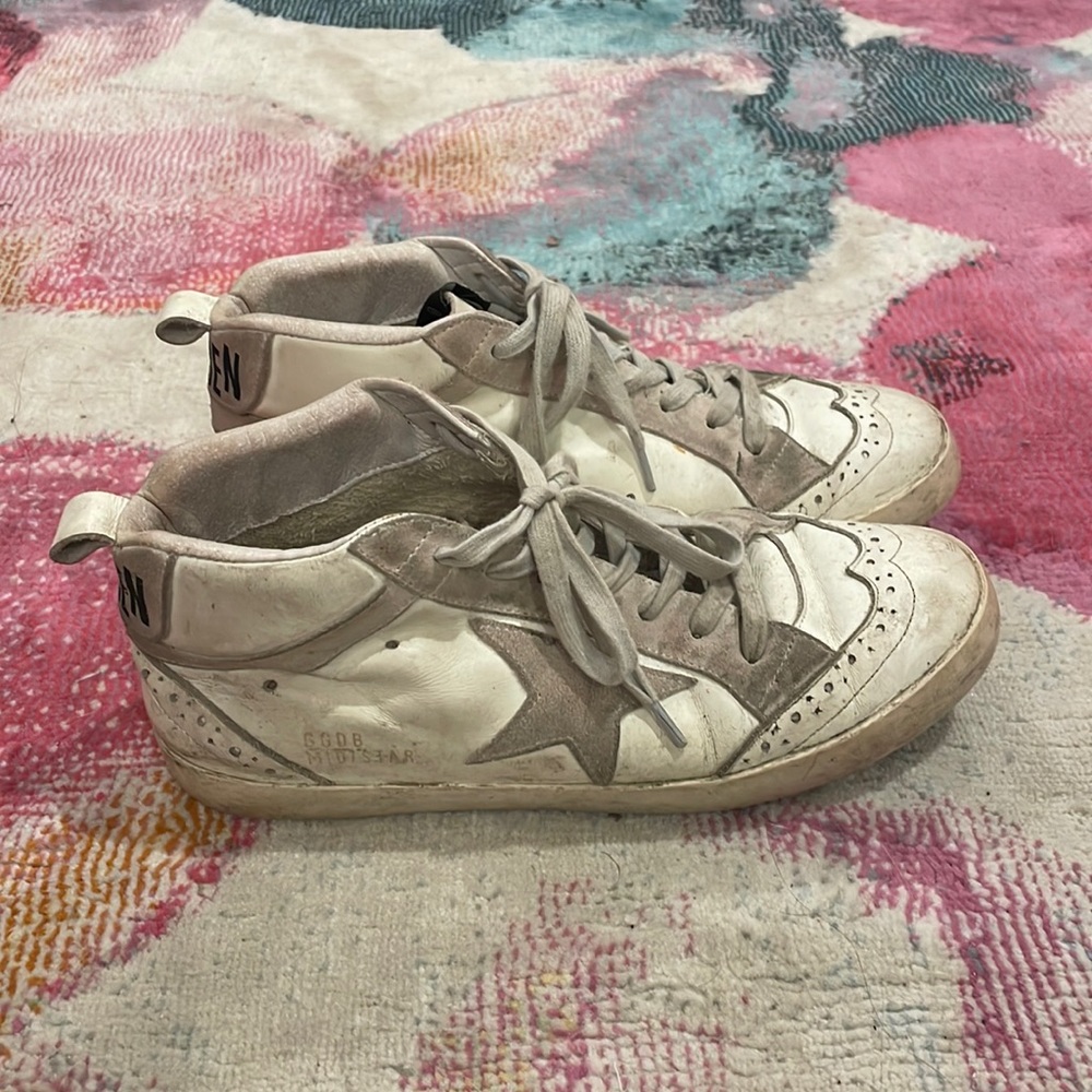 Golden Goose All White Mid Star Sneaker Women’s EU 39 US 8.5-9